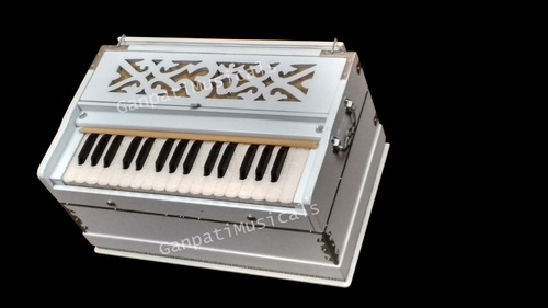 White Mini Harmonium Body Material: Wood