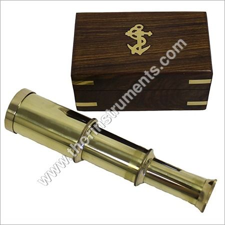 18 Inch Telescope With Wooden Tripod Vintage Brass Spyglass Nautical Travel  Gift