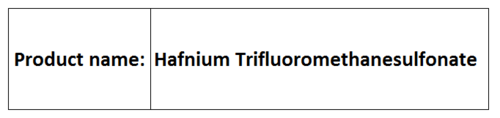 trifluoromethanesulfonates Compounds