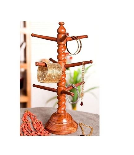 Square Desi Karigar Wood Carving Cutter Work Bangle Stand