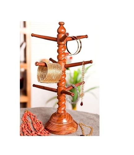 Desi Karigar Wood Carving Cutter Work Bangle Stand
