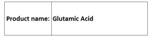 Glutamic Acid