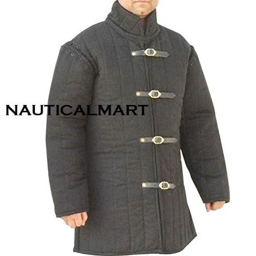 Cotton Modifiable Gambeson With Optional Half-sleeves - Black