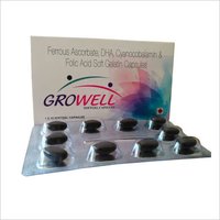 Ferrous Ascorbate, DHA, Cyanocobalamin And Folic Acid Soft Gelatin Capsules