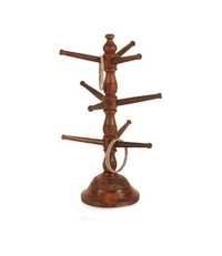 Desi Karigar Sheesham Wood Carved Bangle Stand