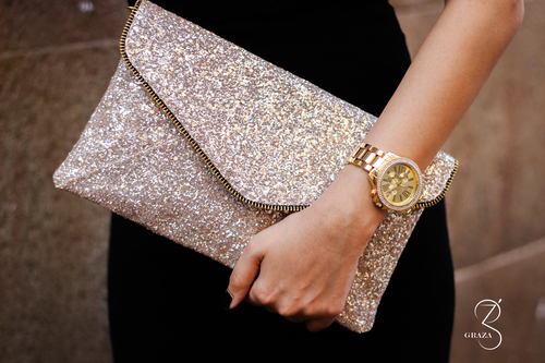 The Glitter Envelope Sling