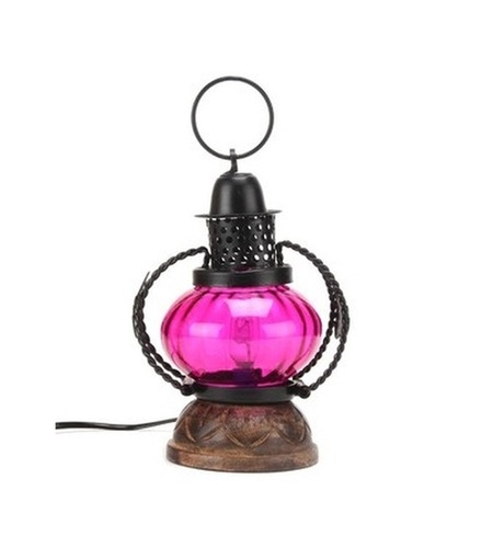 Desi Karigar Wooden Lanterns - Pink