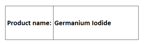 Germanium Iodide