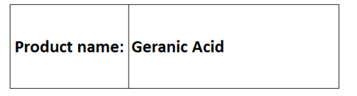 Geranic Acid - Colorless Liquid, C10H16O2 | High Purity, Natural Source, Versatile Uses, Cost-Effective