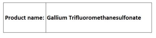 trifluoromethanesulfonates Compounds