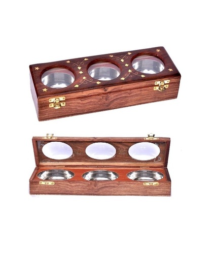 Desi Karigar Handicraft Brown Dry Fruit Box (3)