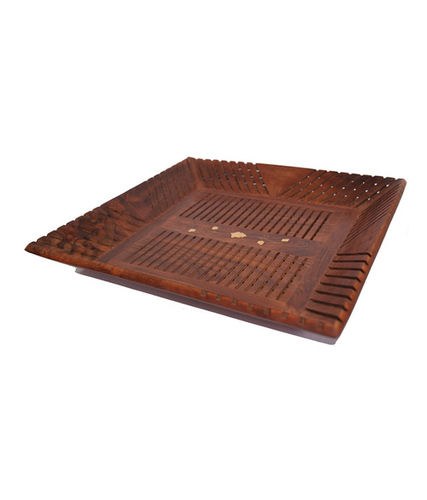 Desi Karigar Handicrafts Wooden Square Tray