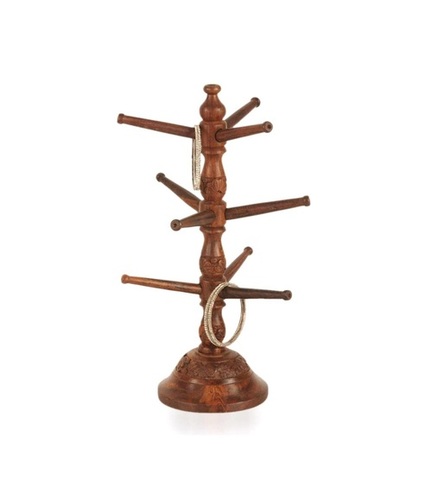 Desi Karigar Wooden Handicraft Wooden Bangle Stand