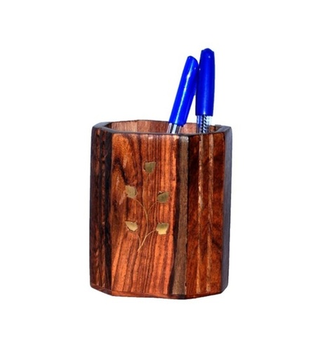 Desi Karigar Wooden Pen Stand