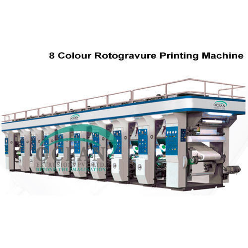 8 Colour Rotogravure Printing Machine - BOPP, LDPE, Aluminium Foil | PLC Control, Electric Drive, High-Speed Dual-Sided