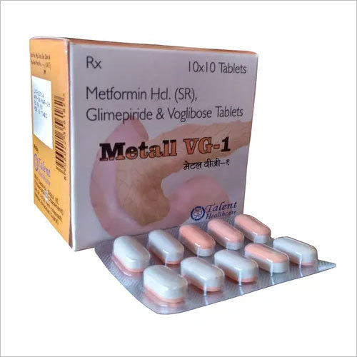 Glimepiride Metformin Voglibose Tablet, Packaging Size: 10x10 Tablets, for Clinical