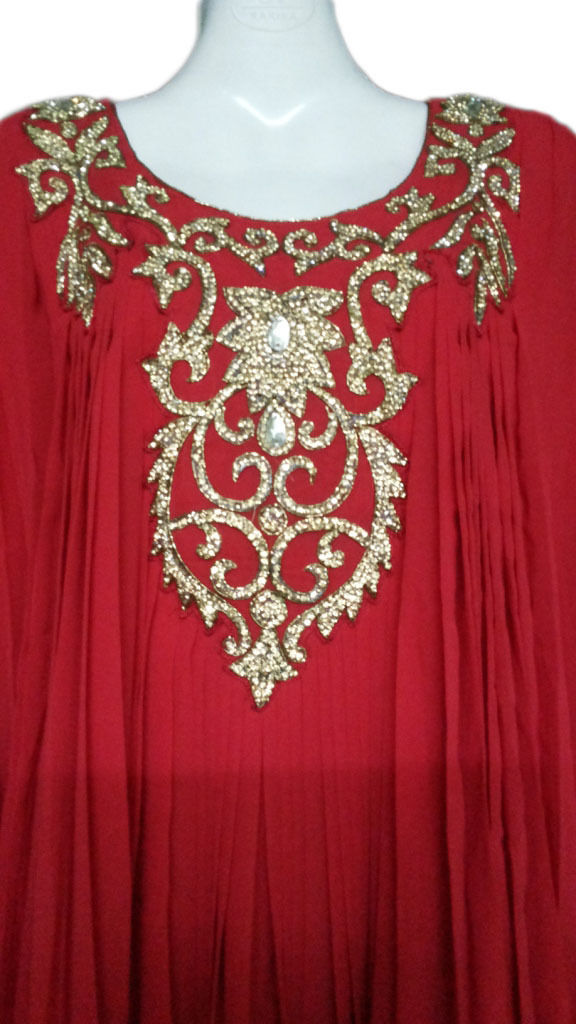 Gorgeous evening party wear short kaftan dress