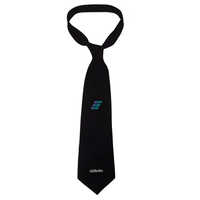 Promotional Ties - Silk, 57" X 3", Black | Customizable, Embroidered Logo, High-quality, Professional, Versatile Design