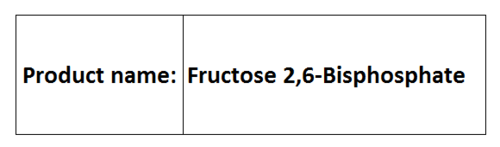 Fructose 2,6-Bisphosphate
