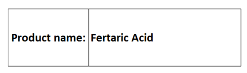 Fertaric Acid