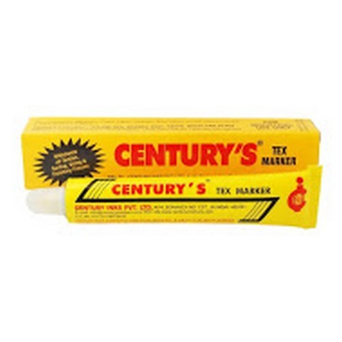 Tex Marker - Collapsible Aluminum Writing Tube, 70 gm White Ink | Permanent Marking for Fabric Identification, Quick-Drying, Acid & Alkali Resistant