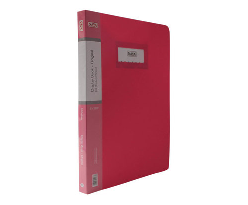 Display Book - 20 Pockets, Light-Pink Color | Superior 100% Virgin Polypropylene, Wipe-Clean, Inside Pocket and Card Slot