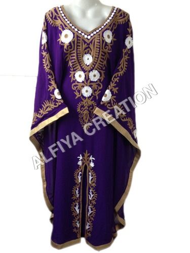 Long Sleeves Embroidered Jalabiya Kaftan