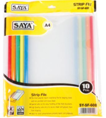 Strip File - Durable Plastic, 1 Piece | Designed for Easy Organization and Efficient Filing of Important Documents