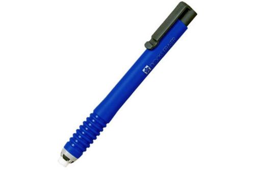 Eraser - Retractable Design Blue Color | Comfortable Finger Clip Elegant Look Mechanical Pencil Advance System Smooth Erasing