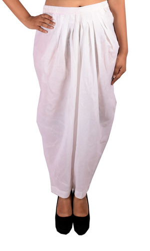 RP Boutique Cotton Latest Fashion Salwar - Size S, White | Quick Dry, Anti Wrinkle, Non Toxic, Washable, Ideal for Party, Casual & Festive Wear