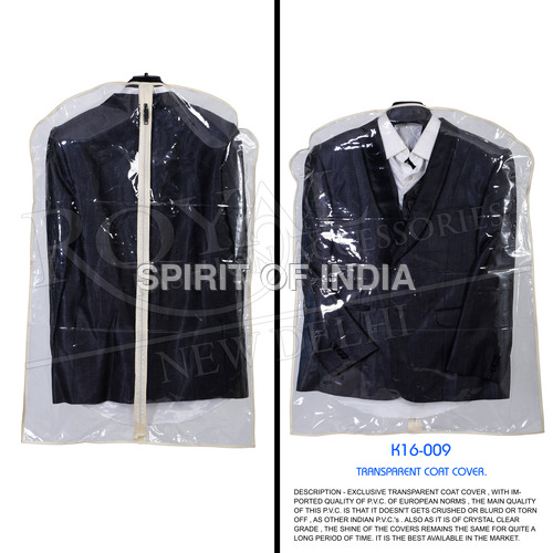 Both Side Transparent Cover - Crystal Clear PVC, Soft Zipper Design for Hassle-Free Suit Protection