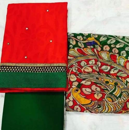 Red & Green Rp Boutique Suit Salwar Fabric