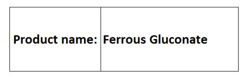Ferrous Gluconate - Iron(II) Salt, Black Compound, Molecular Weight 446.14 g/mol | Iron Supplement, Water Soluble, High Purity