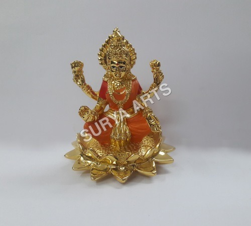 Gold Plated Laxmi Idol
