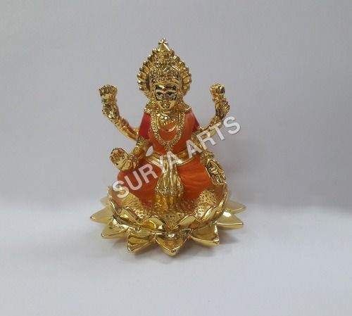 Gold Plated Laxmi Idol