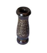 Hygienic Desi Karigar Brown Wooden Flower Pot Vase Showpiece