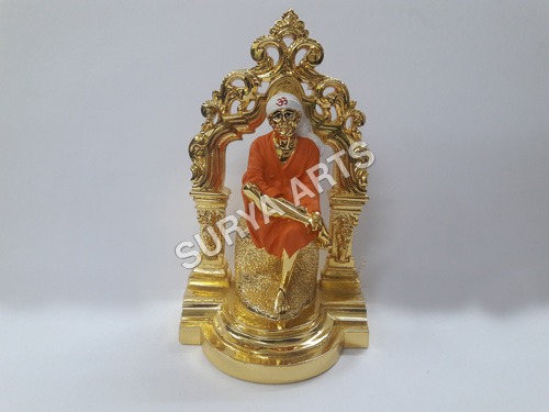 Gold Plated Shirdi Sai Baba Statue By SURYA ARTS