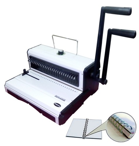 Manual Wiro Binding Machine - Max 140 Sheets, Punching Capacity 18-20 Sheets | Adjustable Pull Push Pin 3:1, A4 Paper Format