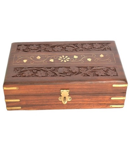 Handmade Desi Karigar Wooden Designer Jewellery Box