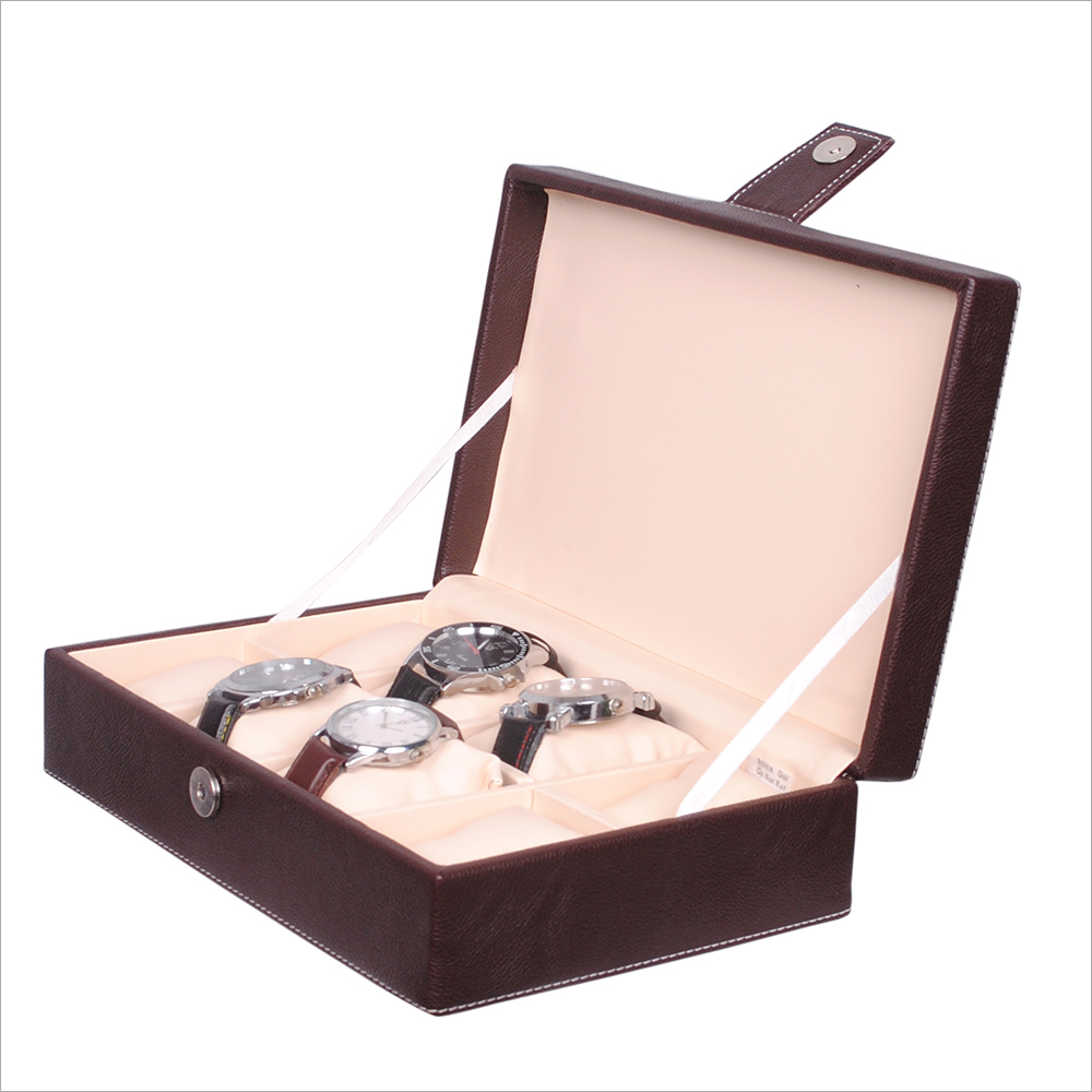 Fico Brown Watch Box for 8 watches