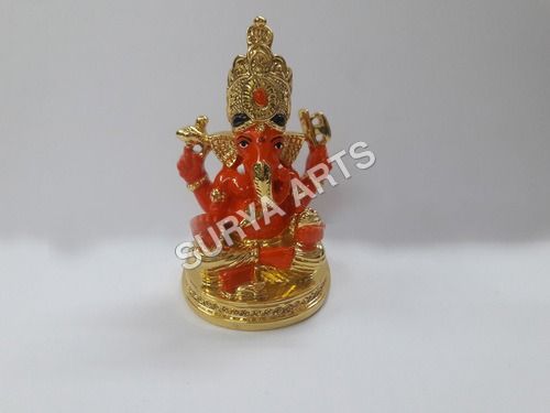 Gold Plated Ganesh Statue