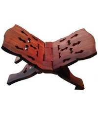 Desi Karigar Brown Wooden Book Stand