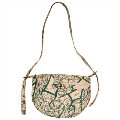 Cotton Bag - 150 GSM Cotton, H 29 x W 36 cms, Natural Color | Hand Screen Printed, Zipper Closure, Wipe Clean