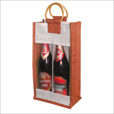Orange & White Wine Bag