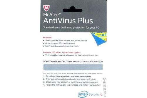 Anti Virus - Antivirus Plus 2014, 1 PC with 1 Year Activation Download Card | Compatible with Windows XP, Vista, 7, 8, 8.1, No CD Required