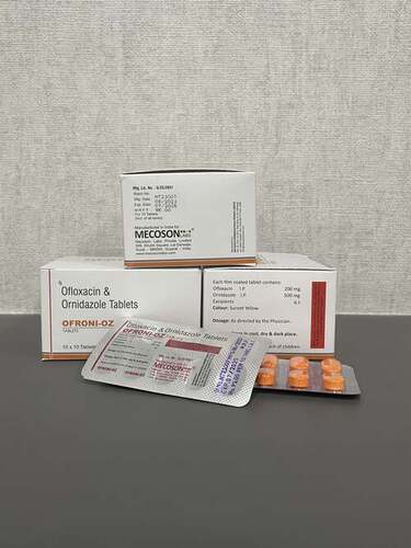 Tablet Ofloxacin And Ornidazole