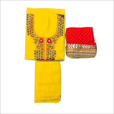 Yellow Rp Boutique Suit Salwar Fabric