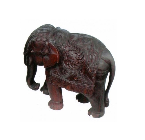 Desi Karigar Carved Elephant Up Trunk -12