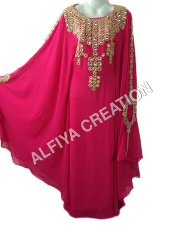 Elegant fancy dubai jalabiya crystal kaftan