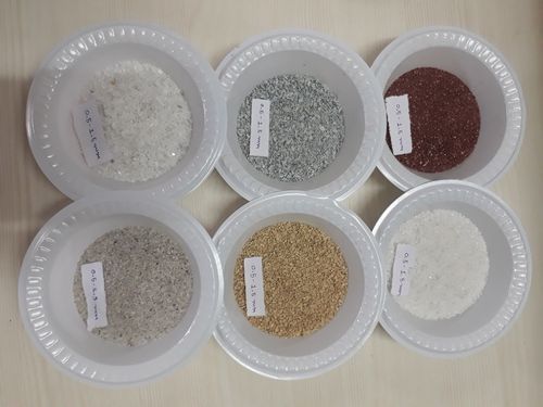 Manufacturer And Exporter of Wall Texture granular Grit and sand Price Per Ton loose sand waltexture sand